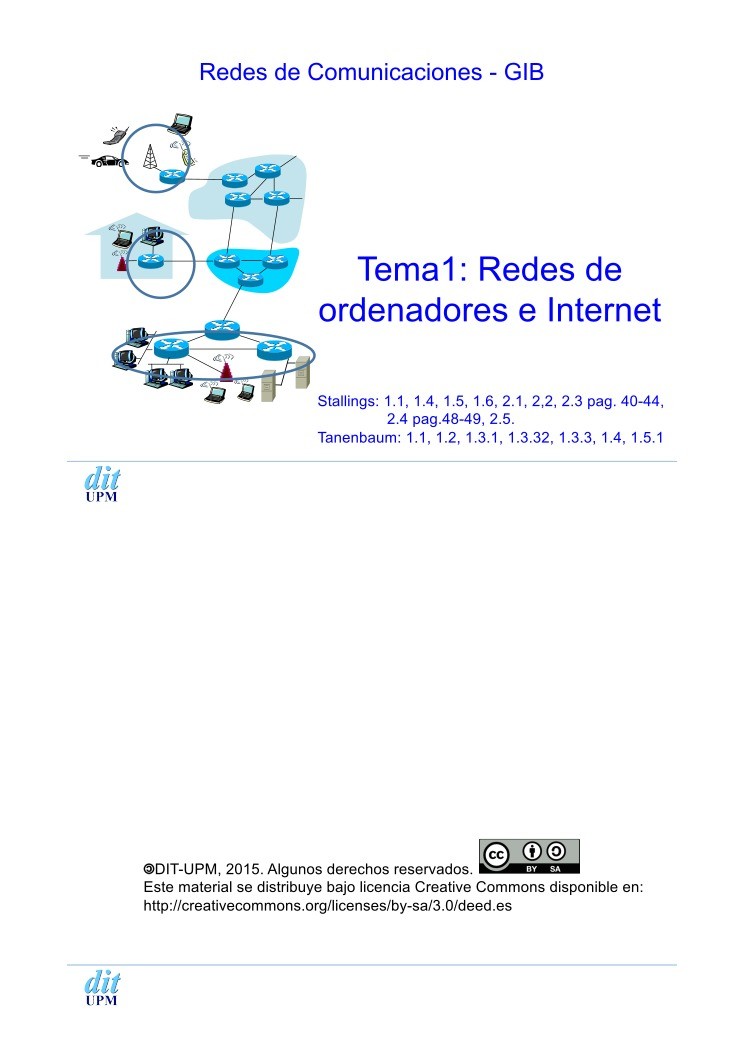 Imágen de pdf tema 1: Redes de ordenadores e Internet